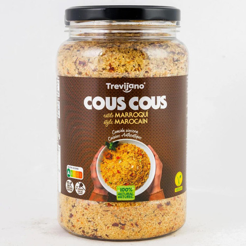 Trevijano Moroccan Couscous With Vegetable Natural Flavour Vegan Cous Pack 1.5kg