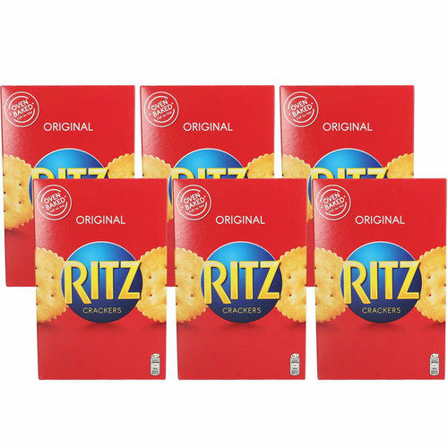 Ritz Original Crackers Oven Baked Salty Mini Biscuits Butter Snack Pack 6x200g