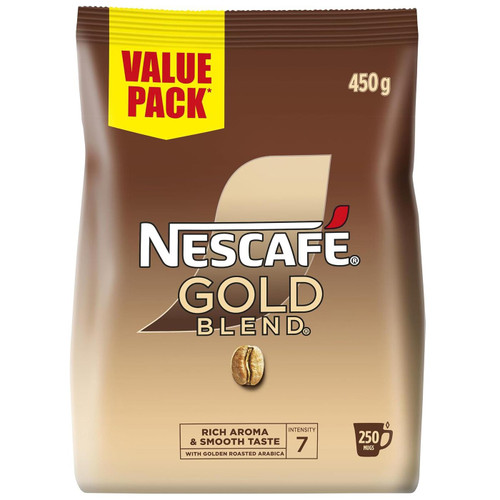 Nescafe Gold Rich Instant Coffee Aroma Smooth Taste Large Refill Value Pack 450g