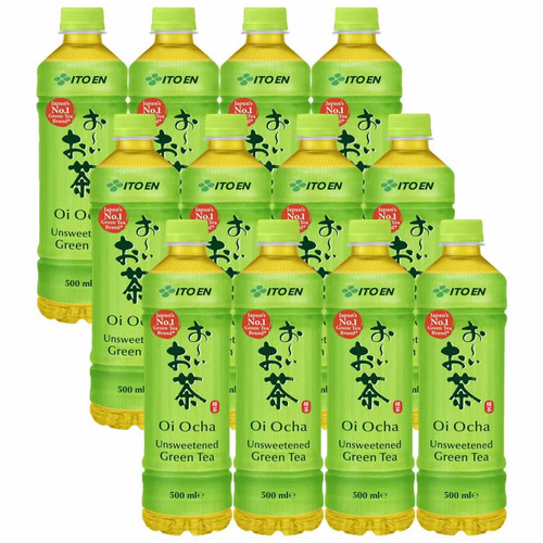 ITO EN Oi Ocha Unsweetened Green Tea Juice Japan ITEON Aroma Drink Pack 12x500ml