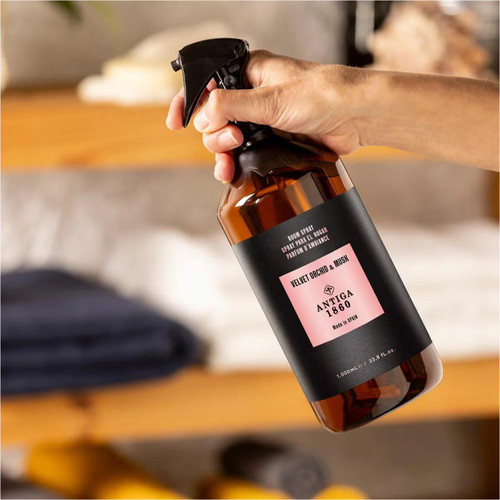 Antiga 1860 Home Textile & Room Spray Velvet Orchid & Musk Scent Pump Bottle 1L