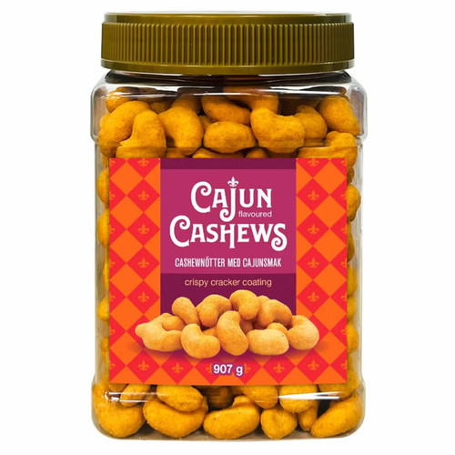 Kirkland Signature Cajun Cashews Crispy Cracker Coated Nuts Tub Spicy Tub 907g