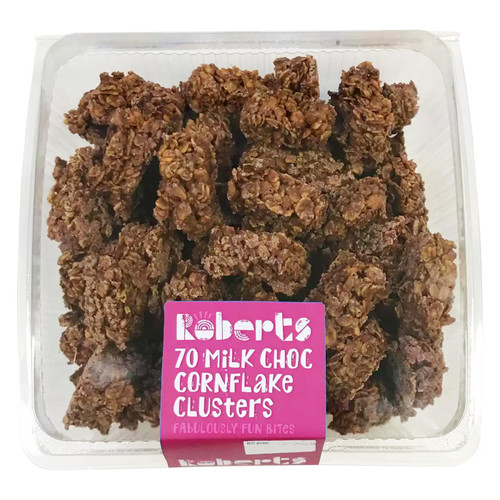 Roberts Milk Chocolate Cornflake Clusters Choco Covered Bites 70 Pcs Pack 700g