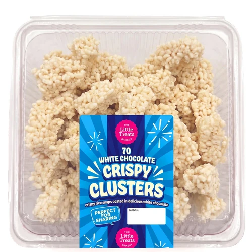 Roberts Little Treats Bakery White Chocolate Crispy Clusters Snack Pack 70 Pcs