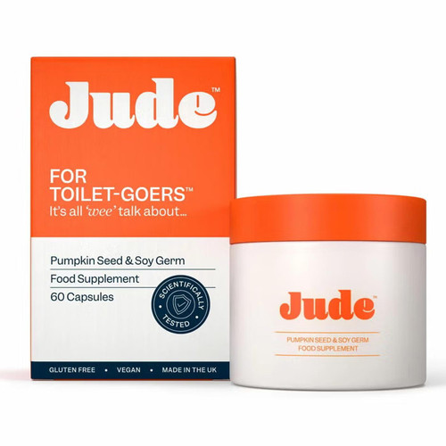 Jude Bladder Health Pumpkin Seed Soy Germ Food Supplement Vegan Pack 60 Capsules