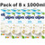 Alpro Soya Drink Plant-based Milk Alternative Low Fat Sugar,Dairy Free Pack 8x1L