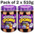 Smuckers Goober Roasted Peanut & Butter Grape Jelly Stripes Jars Pack 2 x 510 g