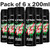 Lynx Africa Body Spray XL Deodorant Deo Aerosol Fresh Scent48Hour Pack 6 x 200ml