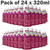 Mogu Mogu Nata De Coco Bites Grape Flavoured Vegan Drink Bottle Pack 24 x 320ml Coco Bites Lychee Flavoured Vegan Drink Bottle Pack 24 x 320ml