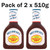 Sweet Baby Ray's Original Barbecue Gourmet Sauce Flavour Taste Pack of 2 x 510g