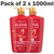 L'oreal Elvive Colour Protect Hair UV Filters Color Red Peony Shampoo Pack 2x 1L