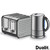 Dualit Architect1.5L Kettle 4Slot Toaster Set Modern Midnight Grey Brushed 10134