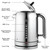 Dualit Classic 1.7L Polished Kettle Cordless Stainless Steel Silver Black 72815