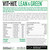 VIT HIT Lean & Green RDA 8Essential Vitamins Vitamin Natural Drink Pack 12x500ml