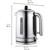 Dualit Classic 1.7L Polished Kettle Cordless Stainless Steel Silver Black 72815