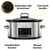 Crockpot Time Select 5.6L Digital Slow Timer Electric Cooker Pot Silver CSC066