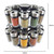Cole & Mason Filled Spice Spin Herbs Central Stem Docking Rack Carousel 20 Jars