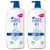 Head & Shoulders 2in1 Classic Clean Anti-Dandruff Shampoo Conditioner Pack 2x 1L