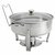 Denmark Round Stainless Steel Food Warmer Party Event Catering Chafing Dish 8.5L