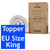 Panda Memory Foam Bamboo Mattress Topper Hydro Foam EU King Bed Size 200x160cm