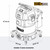 DEWALT Wet & Dry Corded Stainless Steel Vacuum Cleaner 45L 2.1m Hose DXV38S-QTC