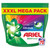 Ariel 3 in 1 Colour Wash Pods Laundry Detergent Power Washing Pack 140 Capsules