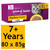 Whiskas Poultry Cat Food Feast in Jelly Pouches 7+ Mix Flavour Pack 80 x 85g