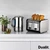 Dualit Architect 1.5L Kettle 4 Slot Toaster Set Modern Silver Matt Black 10135
