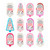 Winter In Venice Sugar Rush Popsicle Bath Bombs Fizzers Gift Set Pack 12 x 60g