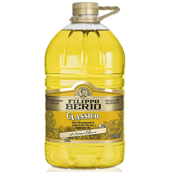 Filippo Berio Classic Classico Refined Virgin Composed Olive Oil Cooking Fry 5L