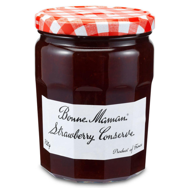 Bonne Maman Strawberry Conserve Breakfast Rich Spread Fruit Jam France Jar 750g