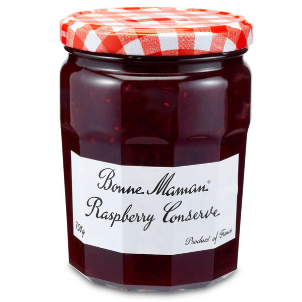 Bonne Maman Raspberry Conserve Breakfast Rich Spread Fruit Jam France Jar 750g