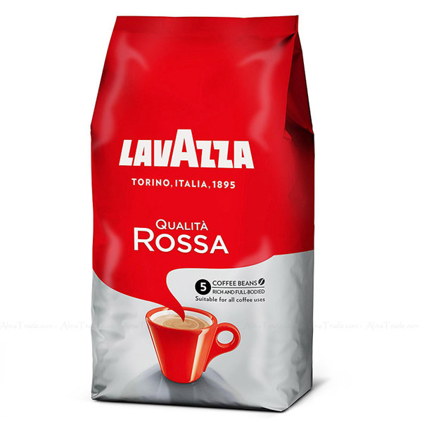 Lavazza Qualita Rossa Coffee Beans Medium Roasting - Made in Italy Pack of 1Kg