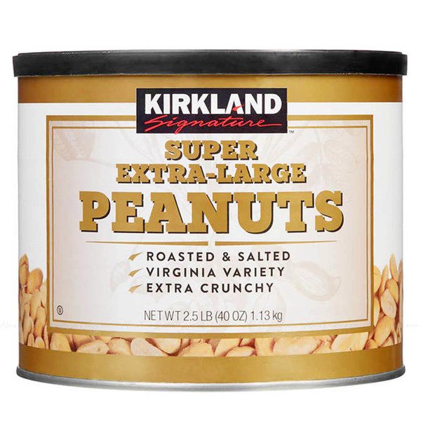 Kirkland Signature Super Extra Large Peanuts Roasted & Salted Nuts Pack 1.13kg