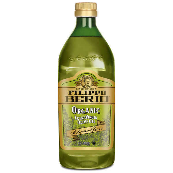 Filippo Berio Organic Extra Virgin Olive Oil Pure Rich Dressing Flavour Pack1.5L