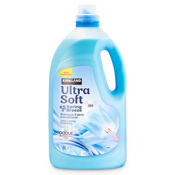 Kirkland Signature Ultra Soft Spring Breeze Fabric Conditioner 250 Wash Pack 5L