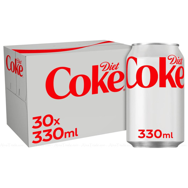 Coca-Cola Diet Coke No Sugar Sparkling Soft Drink Cans Party Set Pack 30 x 330ml
