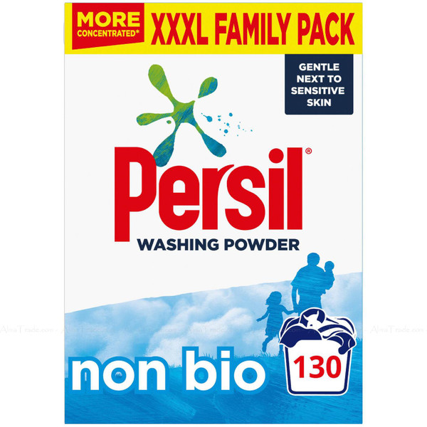 Persil Non Bio Laundry Detergent Cleaning Washing Powder 130 Wash Pack 8.385kg