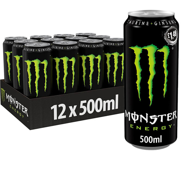 Monster Energy Drink Original Classic Cans Party Sports Box Set Pack 12 x 500ml