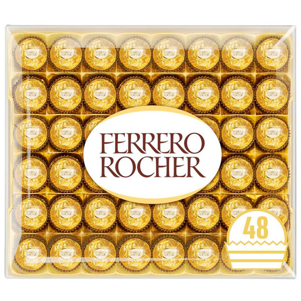 Ferrero Rocher Hazelnut Smooth Chocolate Cream Milk Crisp Wafer T48Gift Box 600g