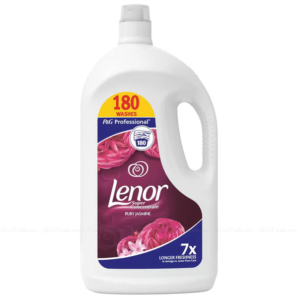 Lenor Ruby Jasmine Super Concentrate Pro Fabric Conditioner 180 Wash Pack 3.6L