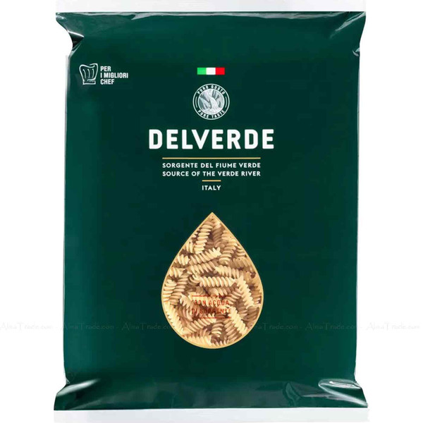 Delverde Fusilli Italian Durum Wheat Semolina Pasta Verde River Italy Pack 3kg