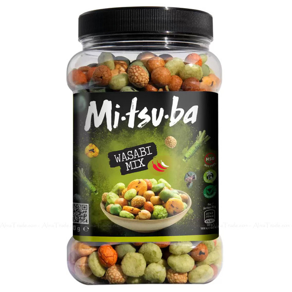 Mitsuba Wasabi Mix Crackers Rice Snacks & Coated Peanuts Spicy Light Crispy 800g