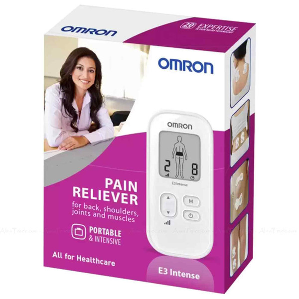 Omron E3 Intense Portable TENS Pain Reliever Back Shoulder Muscle Long Life Pads