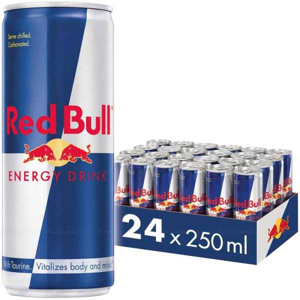 Red Bull Energy Drink Original Classic Cans Party Sports Box Set Pack 24 x 250ml