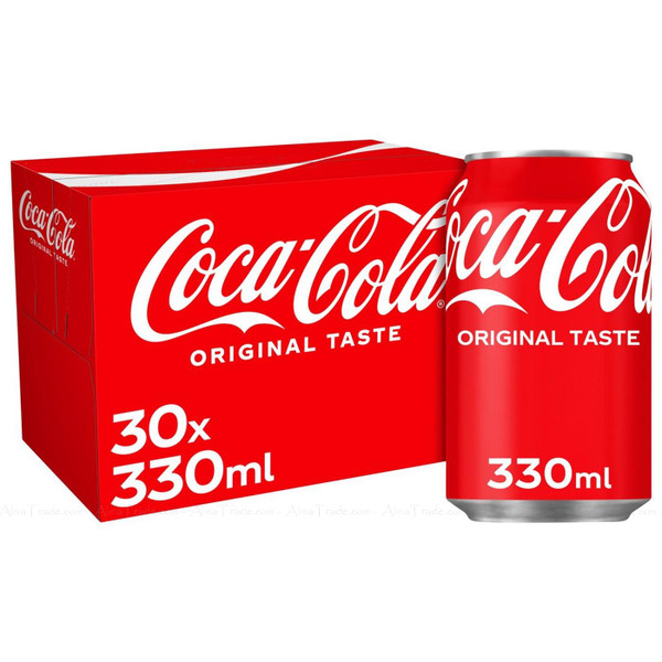 Coca-Cola The Original Taste Sparkling Soft Drink Cans Party Set Pack 30 x 330ml