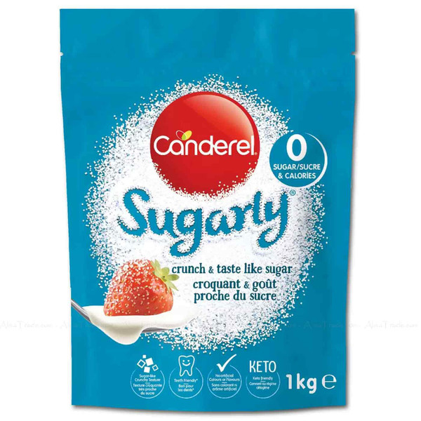 Canderel Sugarly Sweetener Substitute 0 Calorie Sugar Taste Diet Keto Pack 1kg