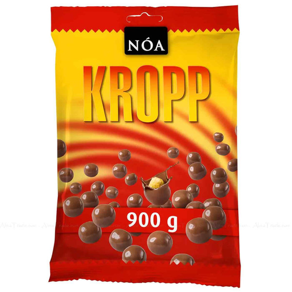 Noa Kropp Icelandic Chocolate Corn Puffs Coated Smooth Crunchy Treat Pack 900g