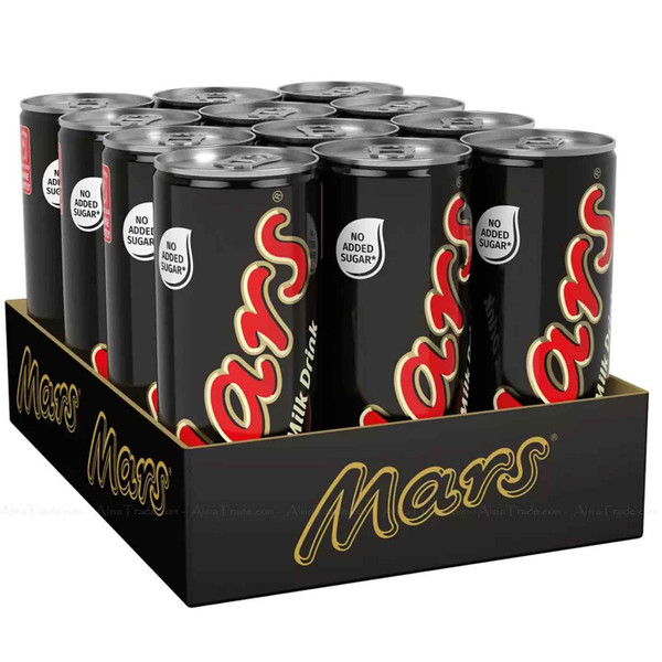 Mars Chocolate Milk Drink Creamy Caramel Flavour Smooth Set Cans Pack 12 x 250ml