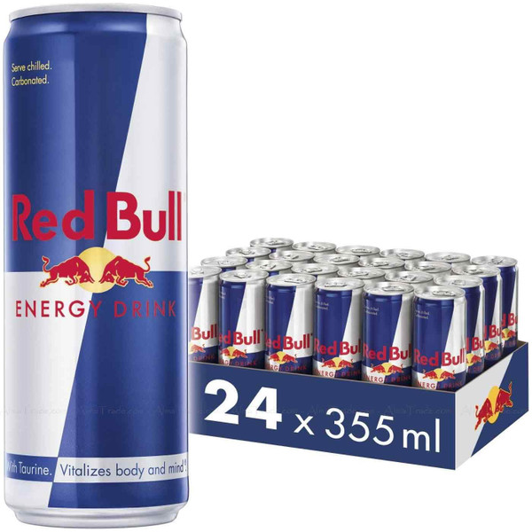 Red Bull Energy Drink Original Classic Cans Party Sports Box Set Pack 24 x 355ml